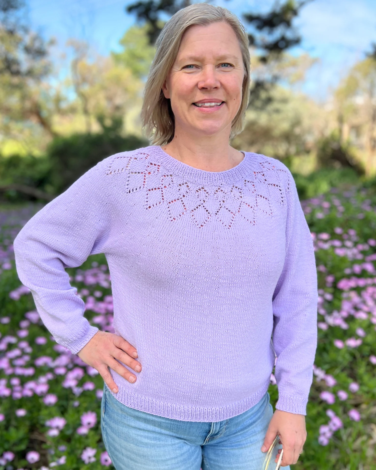 The Demi Diamond Top - Women's Knitting Pattern | PT 8721 - Image 10
